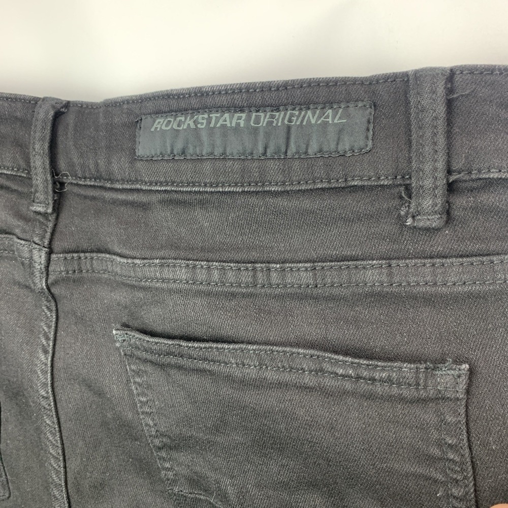 Rockstar Original Kayce Black Super Stacked Men's Jean - Size 38 - Picture 3 of 13